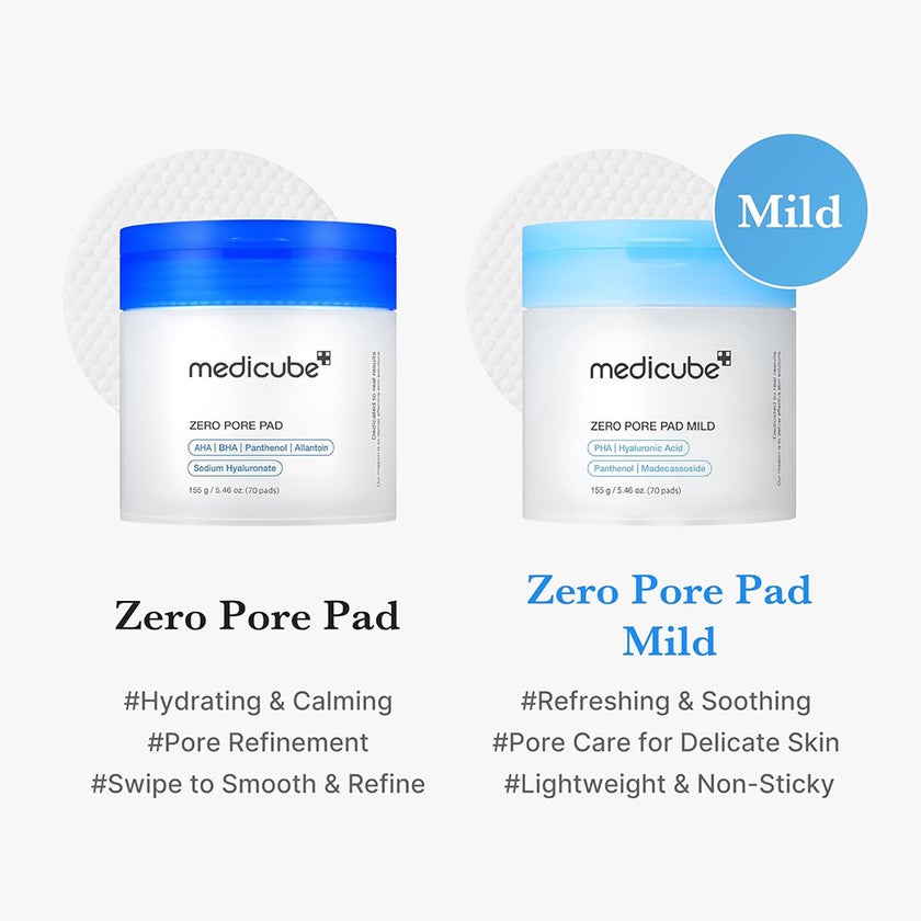 Medicube Zero Pore Pads Mild 155g, Pack of 70's