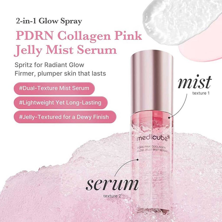 Medicube PDRN Pink Collagen Glow Jelly Mist Serum 100ml