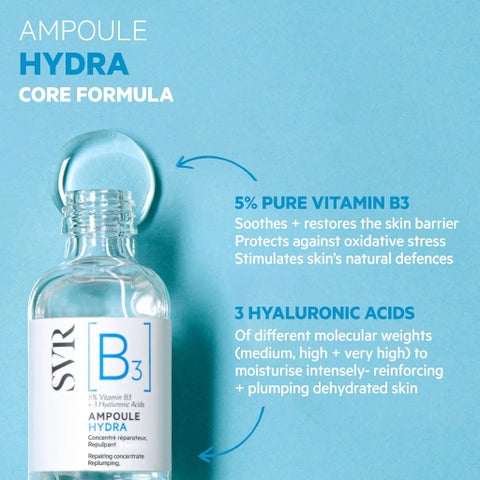 SVR B3 Hydra Repairing Concentrate Ampoule, Anti-Wrinkles - 30ml