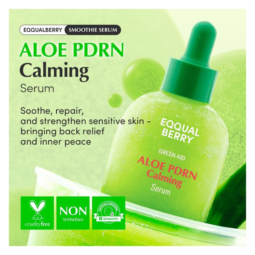 Eqqualberry Green Aid Aloe PDRN Calming Serum 30ml