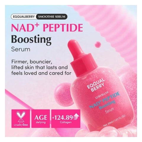 Eqqualberry Lush Blush NAD+ Peptide Boosting Serum 30ml