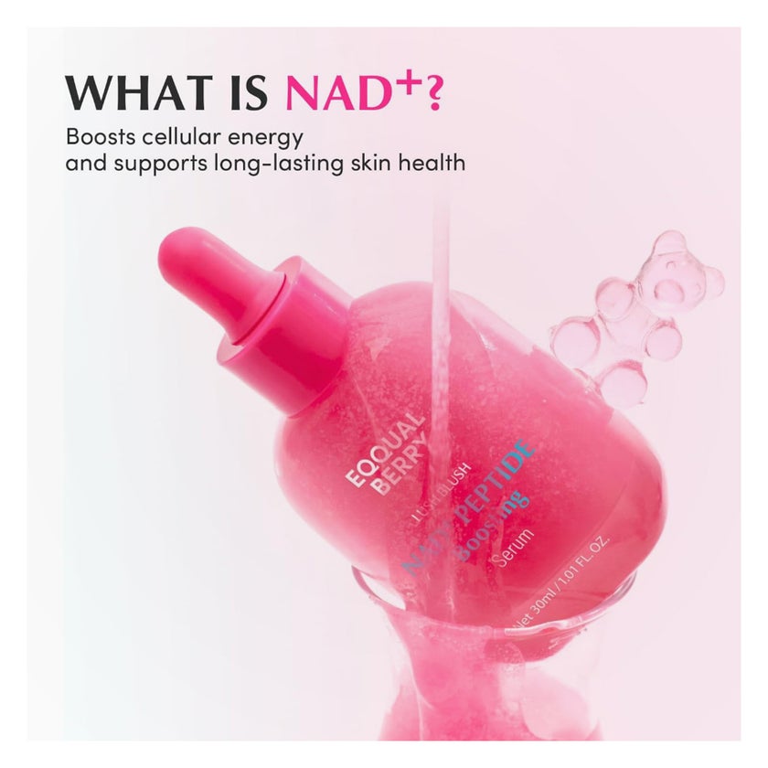 Eqqualberry Lush Blush NAD+ Peptide Boosting Serum 30ml
