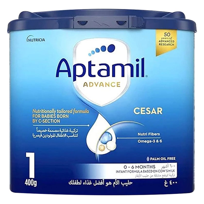 Aptamil Stage 1 Advance Cesar Milk Formula For 0-6 Months 400g