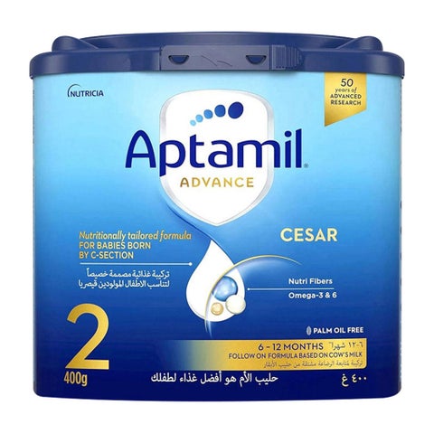 Aptamil Stage 2 Advance Cesar Milk Formula For 6-12 Months 400g