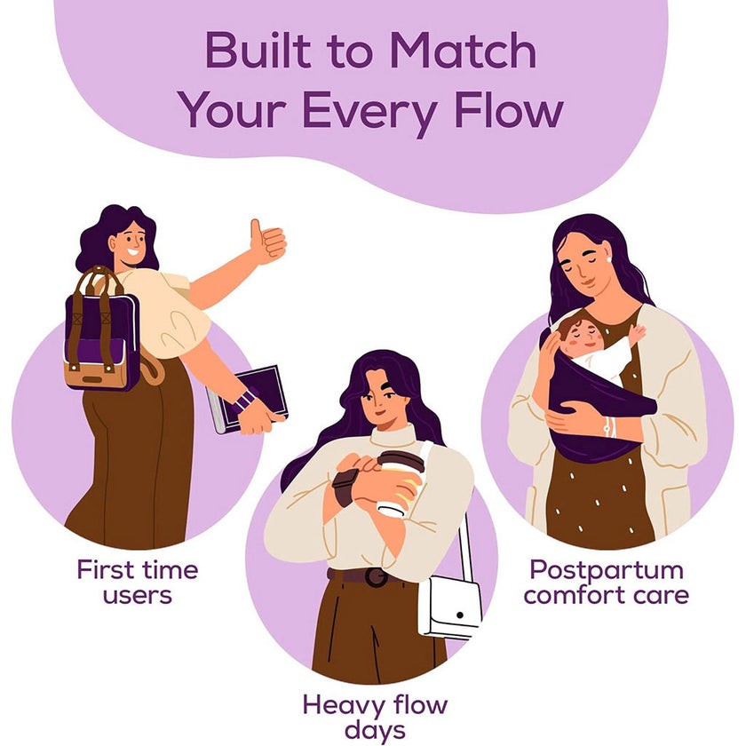 Evereve Overnight Period Panties, L-XL Size, Pack of 10's