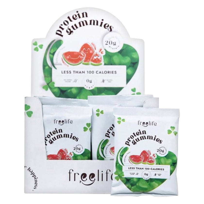 Free Life Watermelon Flavor Protein Gummies, Pack of 4's