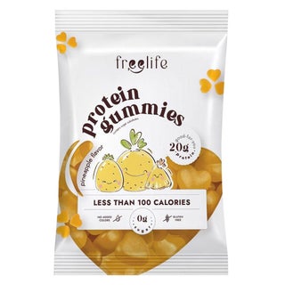 Free Life Pineapple Flavor Protein Gummies, Pack of 4's