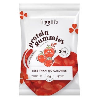 Free Life Strawberry Flavor Protein Gummies, Pack of 4's