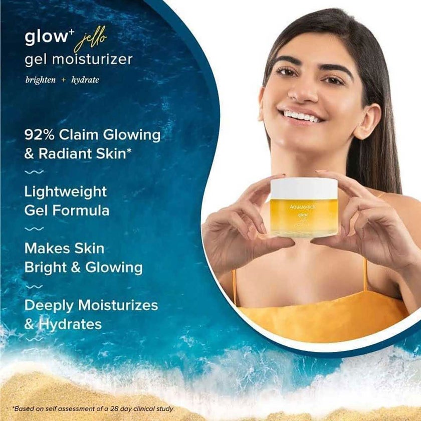 Aqualogica Glow+ Jello Moisturizer with Vitamin C and Papaya 50g