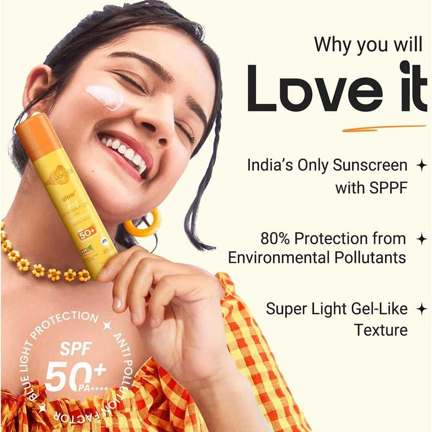 Aqualogica Glow+ Dewy SPF50+ PA++++ Face Sunscreen 50g