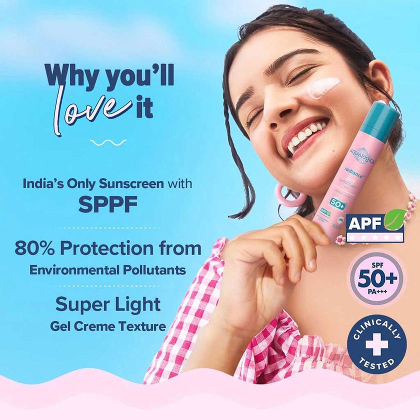 Aqualogica Radiance+ Dewy SPF50+ PA++++ Face Sunscreen 50g
