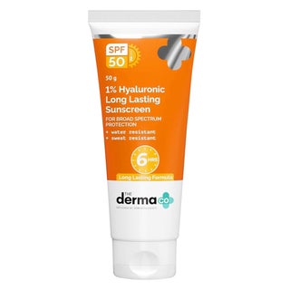 The Derma Co 1% Hyaluronic Long Lasting SPF50 Face Sunscreen 50g