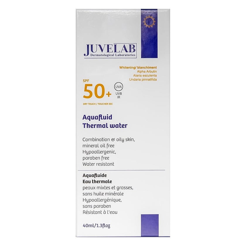 Juvelab Aquafluid Thermal Water SPF 50+ Whitening Sunscreen 40ml
