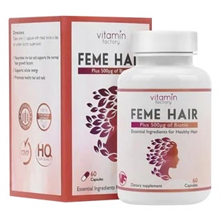 Vitamin Factory Feme Hair With 500mcg Biotin Capsules, Pack of 60's