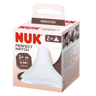 Nuk Perfect Match 3+ Months Baby Teat, Pack of 2's
