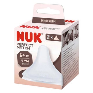 Nuk Perfect Match 6+ Months Baby Teat, Pack of 2's