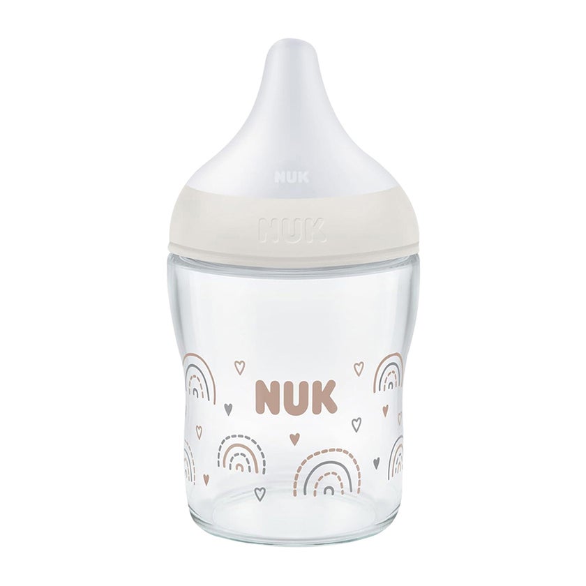 Nuk Perfect Match 0+ Months Glass Baby Feeding Bottle 120ml