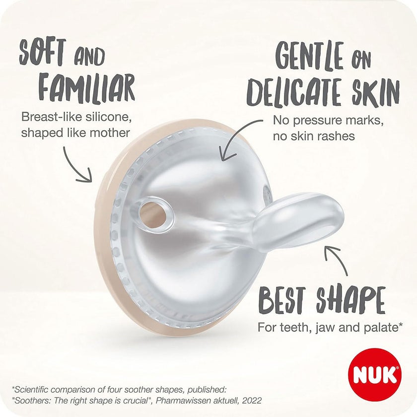 Nuk Mommy Feel 0-9 Months Baby Pacifier, Pack of 2's