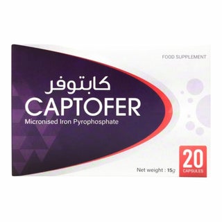 Captofer Iron Capsules - 20 Capsules