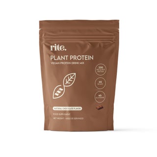 Rite Plant Protein Natural Chocolate Flavor Drink Mix 450g, 15 Servings