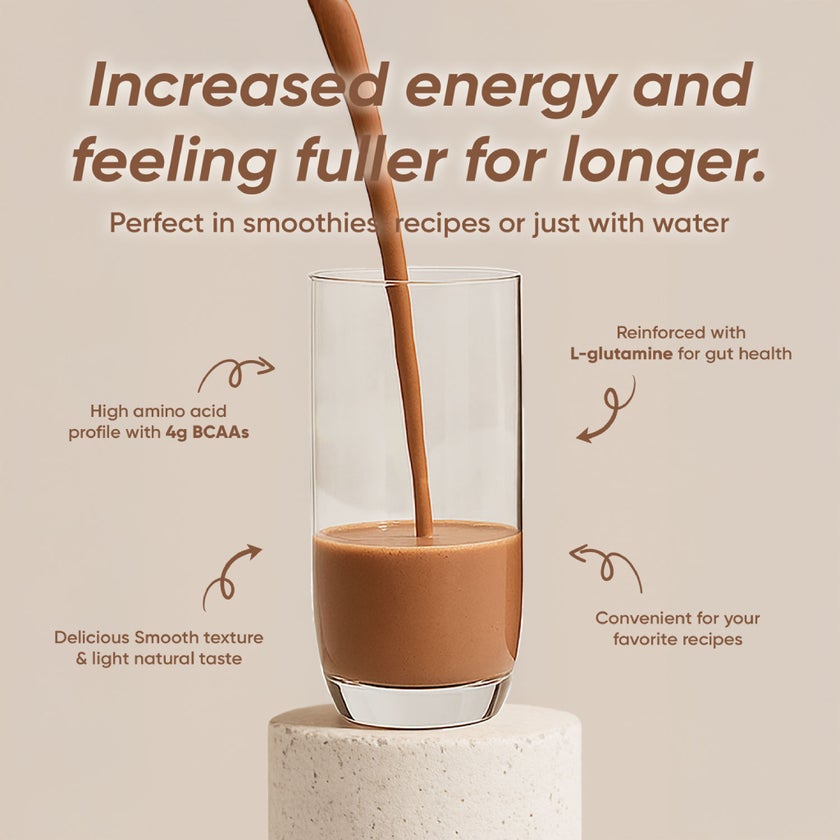 Rite Plant Protein Natural Chocolate Flavor Drink Mix 450g, 15 Servings