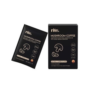 Rite Mushroom Coffee Natural Coffee Drink Mix 5g, Pack of 15's