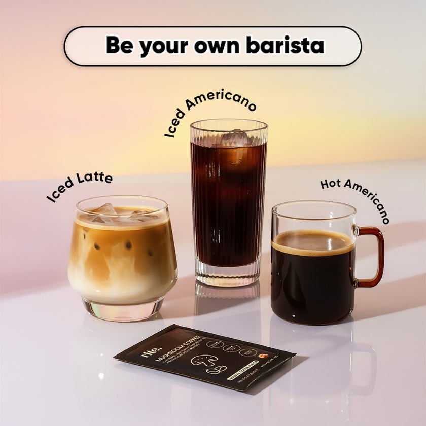 Rite Mushroom Coffee Natural Coffee Drink Mix 5g, Pack of 15's