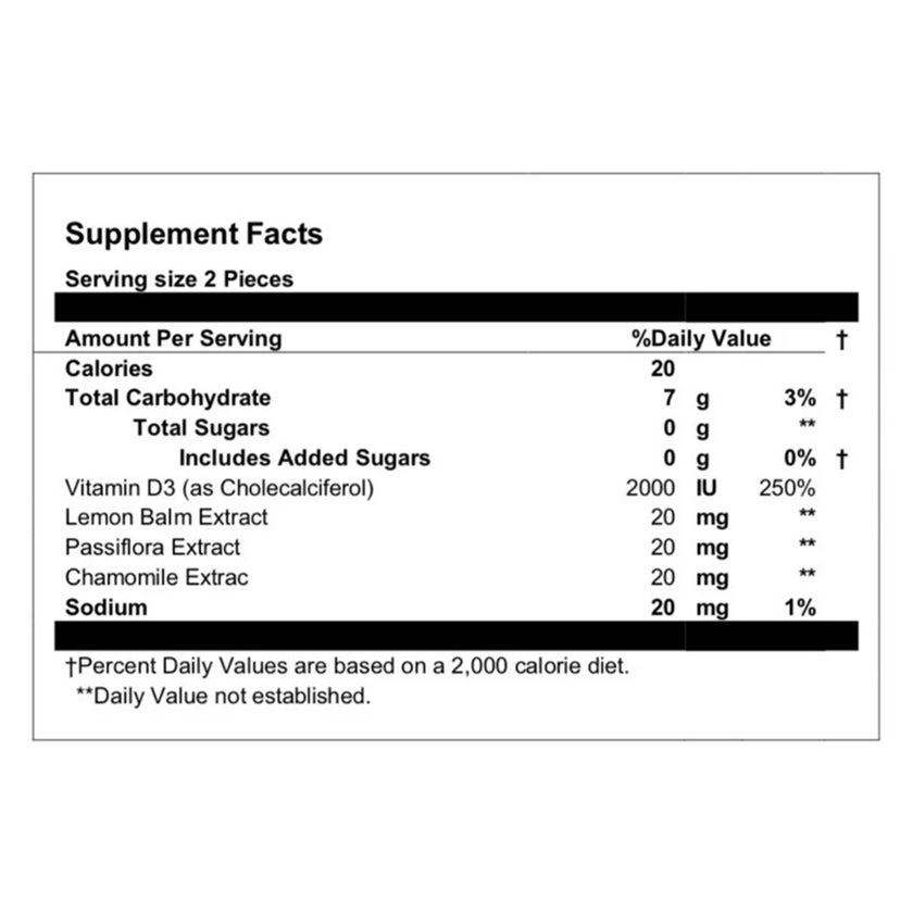 Obu Vitamin D3 Peach Flavor Adult Gummies, Pack of 60’s