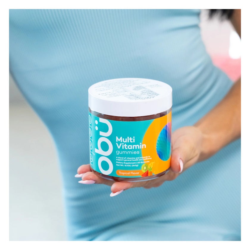 Obu Multivitamin Tropical Flavor Adult Gummies, Pack of 60’s