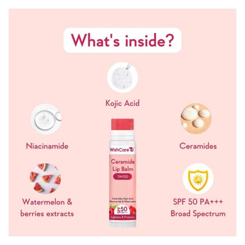 WishCare Ceramide SPF50 PA +++ Tinted Lip Balm 5g