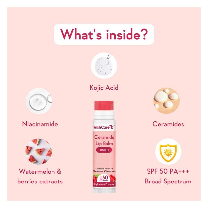 WishCare Ceramide SPF50 PA +++ Tinted Lip Balm 5g