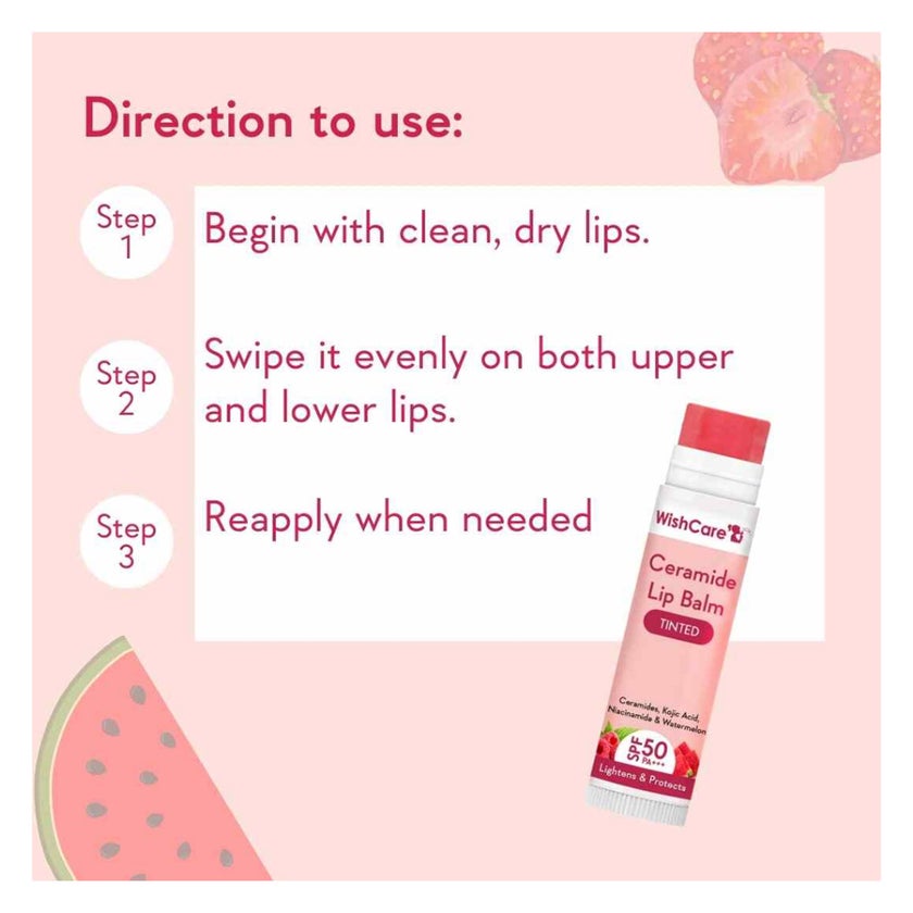 WishCare Ceramide SPF50 PA +++ Tinted Lip Balm 5g