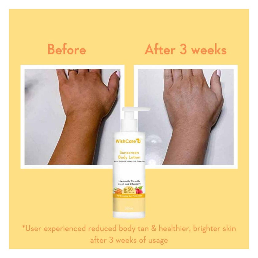 WishCare SPF50 PA+++ Sunscreen Body Lotion 200ml