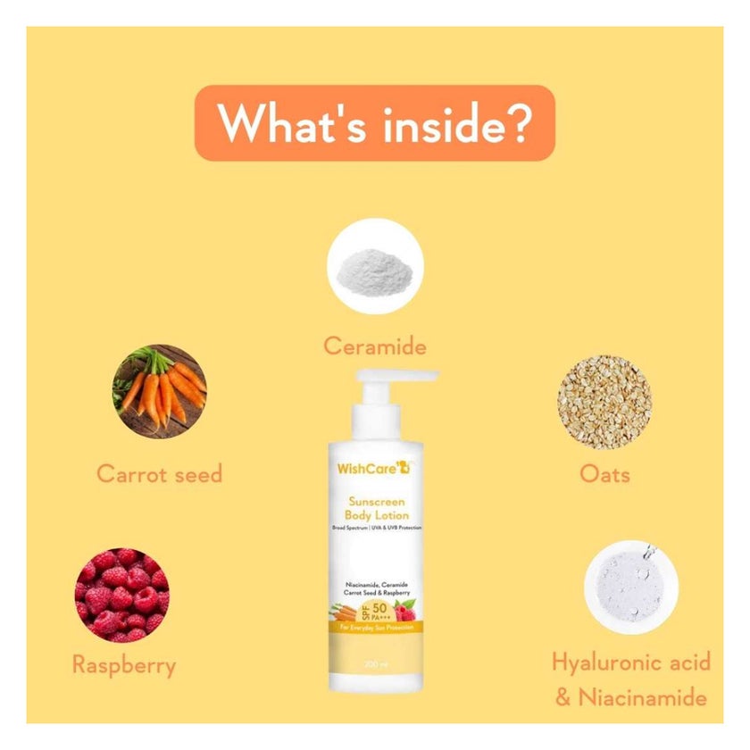 WishCare SPF50 PA+++ Sunscreen Body Lotion 200ml
