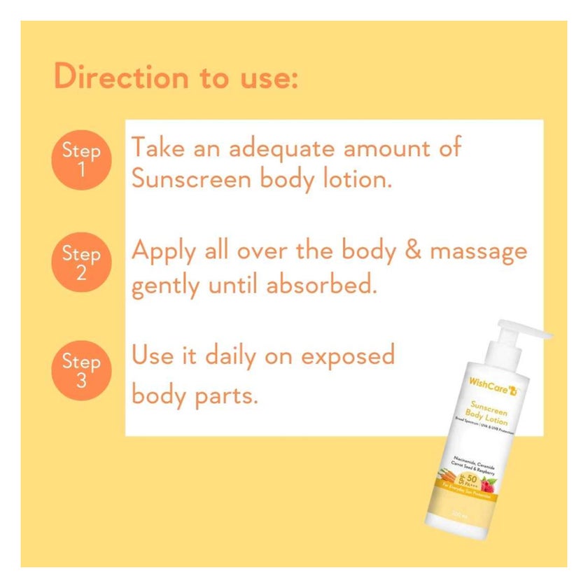 WishCare SPF50 PA+++ Sunscreen Body Lotion 200ml