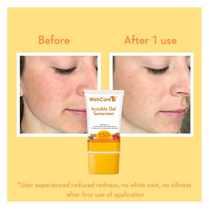 WishCare SPF 50+ PA++++ Invisible Gel Sunscreen 50g