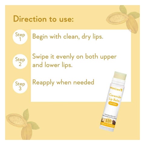 WishCare SPF50 PA+++ Ceramide Natural Lip Balm 5g