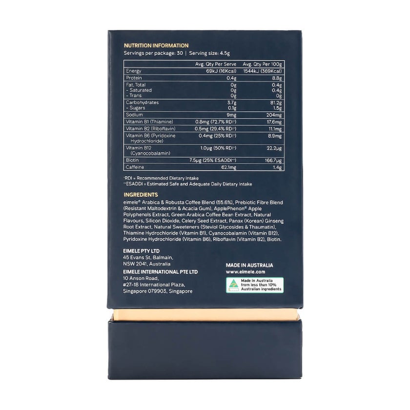 Eimele Pro-Tabolism Plus Powder, Coffee - 30 Sachets