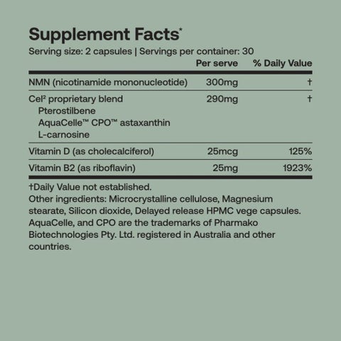 SRW Cel2 Cellular System Nourishment Capsules, Healthy Aging - 60 Capsules