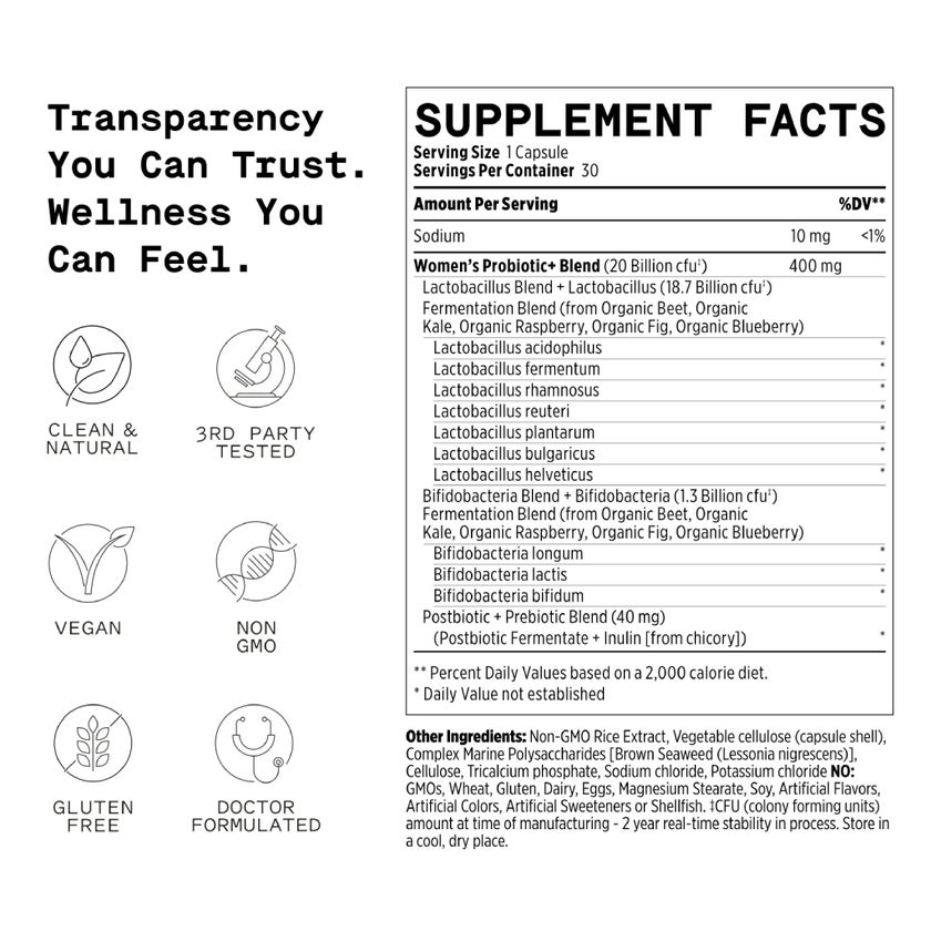 Healist Essentials Women's Probiotic Capsules, Pack of 30's