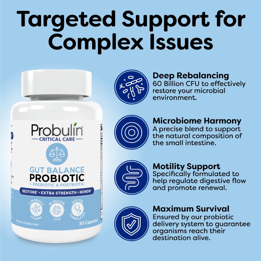 Probulin Critical Care Gut Balance Probiotic Capsules, Pack of 30's