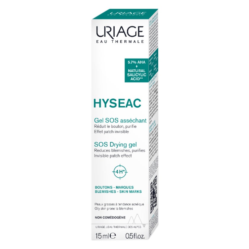 Uriage Hyseac SOS Drying Gel, Blemish & Dark Spots, 15ml