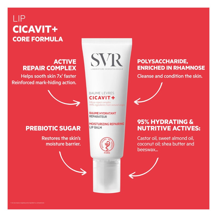 SVR Cicavit+ Moisturizing Reparing Lip Balm 10g