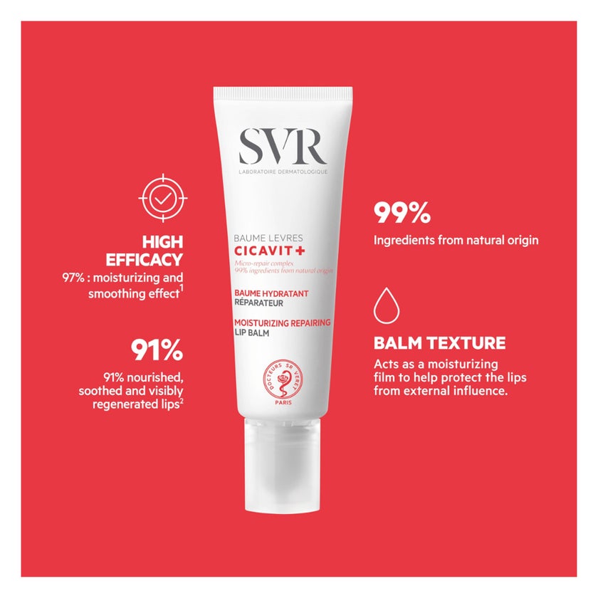 SVR Cicavit+ Moisturizing Reparing Lip Balm 10g