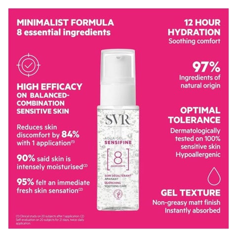 SVR Sensifine 8 Quenching Soothing Care Aqua Gel 40ml