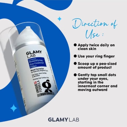 Glamy Lab Beautifying Eye Contour Filler, Dark Circles - 30g