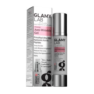 Glamy Lab Anti-Wrinkles Gel, Hyaluronic Acid & Peptides - 50g