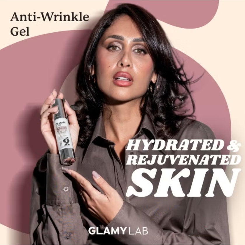 Glamy Lab Anti-Wrinkles Gel, Hyaluronic Acid & Peptides - 50g