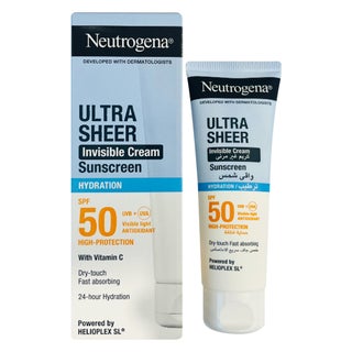 Neutrogena Ultra Sheer SPF 50 Invisible Cream, Hydration - 50ml