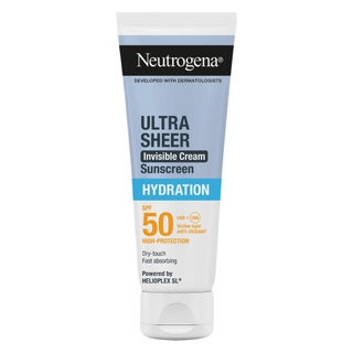 Neutrogena Ultra Sheer SPF 50 Invisible Cream, Hydration - 50ml